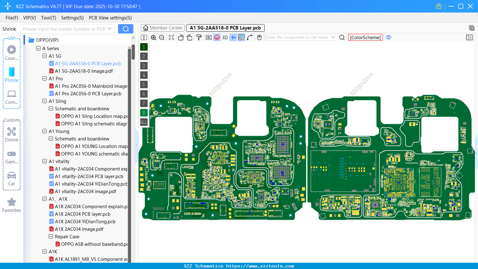 OPPO A1 5G-2AA518-0 PCB Layer